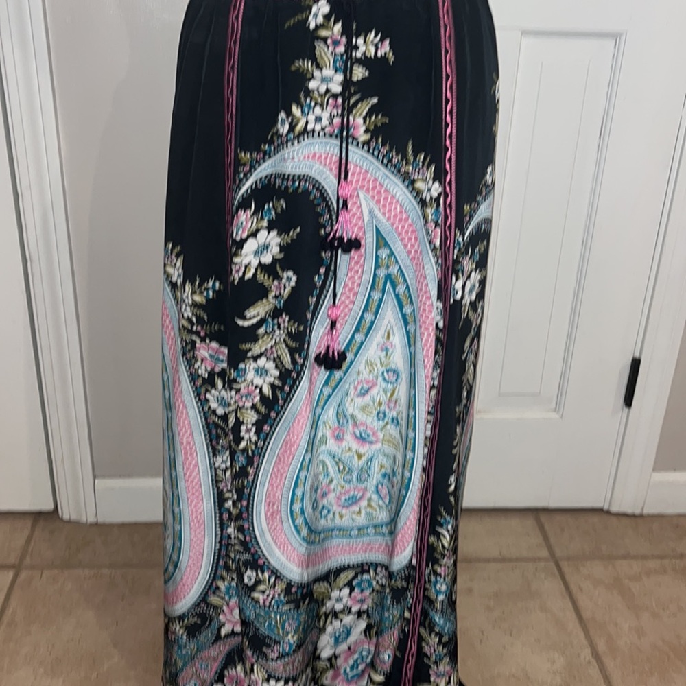 Calypso St Barth floralPaisley Maxi skirt